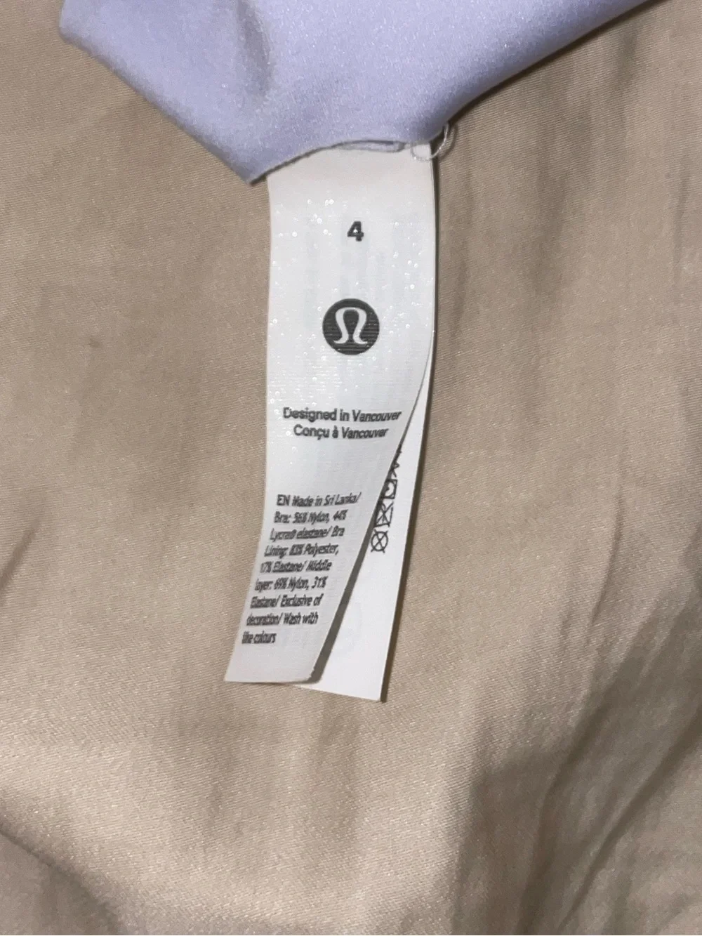 lululemon athletica Lavender Sports Bralette